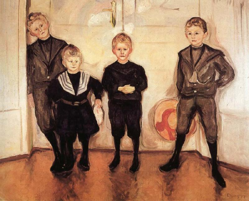 Edvard Munch Four Children oil painting picture